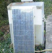Unit mounted solar panel